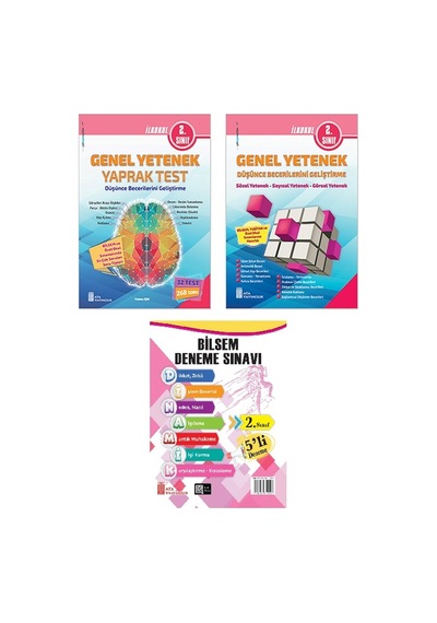 Ata 2. Sınıf Bilsem Sınavlarına Hazırlık Kitabı+5 Li Deneme Sınavı