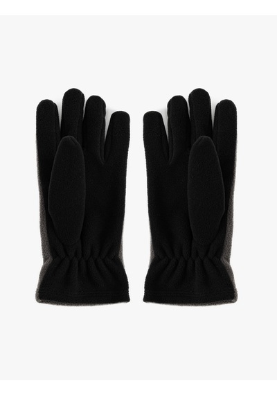 Koton Polar Eldiven İki Renkli Antrasit 6wam50034aa