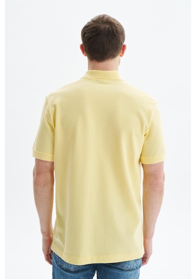 AR-MA Arma Erkek Regular Fit Basic % 100 Pamuk Pike Polo Yaka Tişört Y29374354502 Sarı