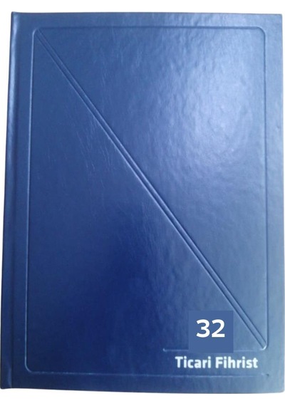 Fihrist Ticari 32'li 16x23 Lacivert Cilt Bezli 1 Adet Artlantis T