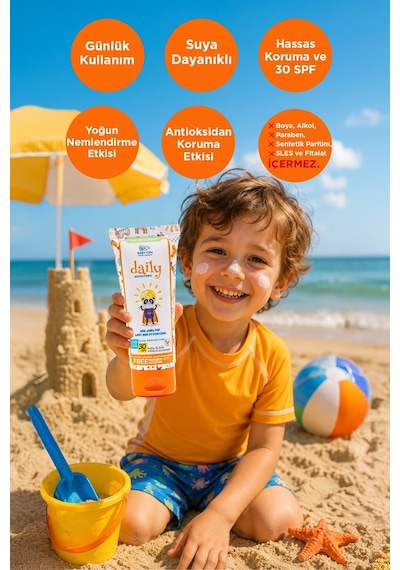 Babyton Bebek&Çocuk Doğal Güneş Kremi 30 SPF 100 ML