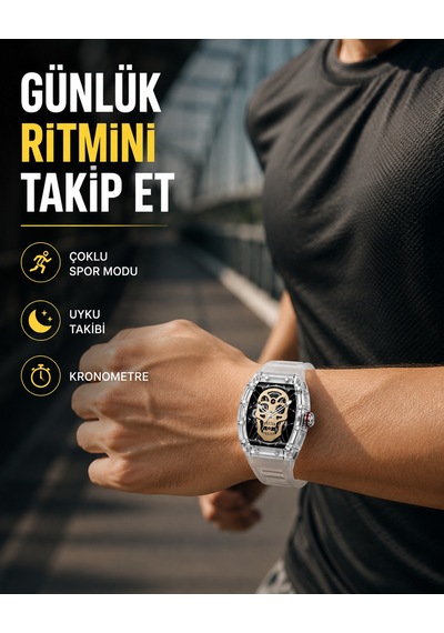 Uzun Pil Ömürlü Akıllı Saat Spor Ve Günlük Kullanım Yeni Nesil - Lisinya