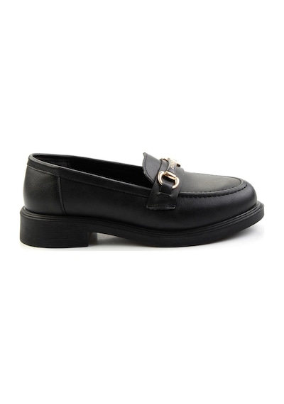 Bambi Siyah Kadın Loafer Ayakkabı K01714130009 Siyah