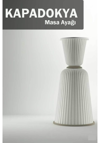 Kapadokpa 72 Cm Yemek Masası, Ofis Ve Toplantı Masası Ayağı Beyaz Beyaz