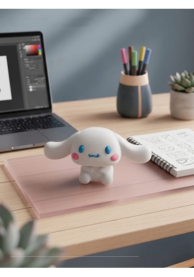 Döner Kafalı Cinnamoroll Figürü Kolay İndir-kaldır Mekanizmalı Diğer