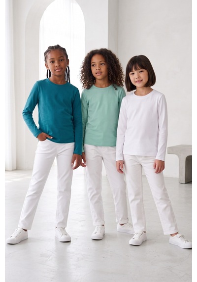 Kiagu Kız Erkek Çocuk Basic Tişört 3'lü Set Pamuklu Uzun Kollu Çocuk Tişört 2-13 Yaş T-shirt 3'lu Set3 Kiagu Kız Erkek Çocuk Basic Tişört 3'lü Set Pamuklu Uzun Kollu Çocuk Tişört 2-13 Yaş T-shirt 3'lu Set3
