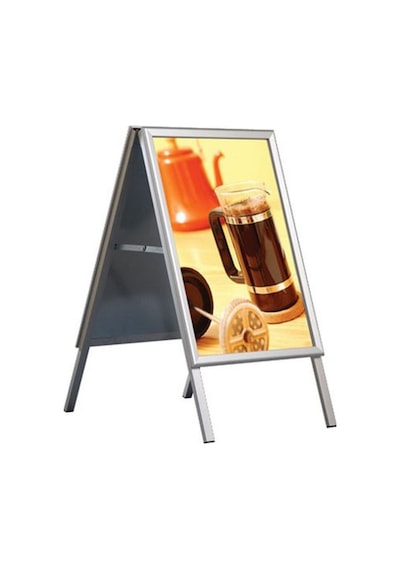 B2 50X70Cm Alüminyum Çift Taraflı Kaldırım Reklam Poster A Pano