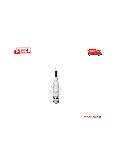 Visam Slim 80 Gömme Rezervuar Boşaltma Grubu Beyaz
