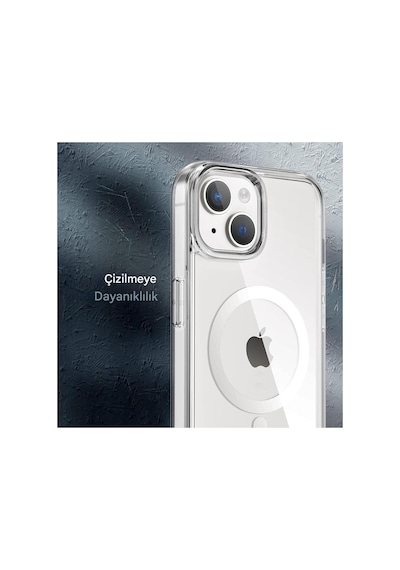 Apple iPhone Uyumlu 13 Şeffaf Magsafe Kılıf Mtl Safe