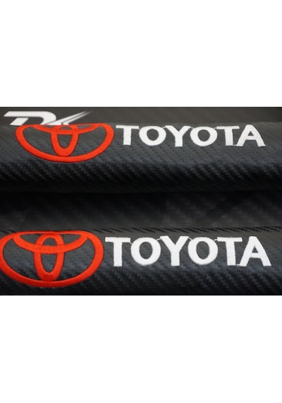 Dk Toyota Uyumlu Logo Karbon Desen Koltuk Arası Fitili 2 Li Set New