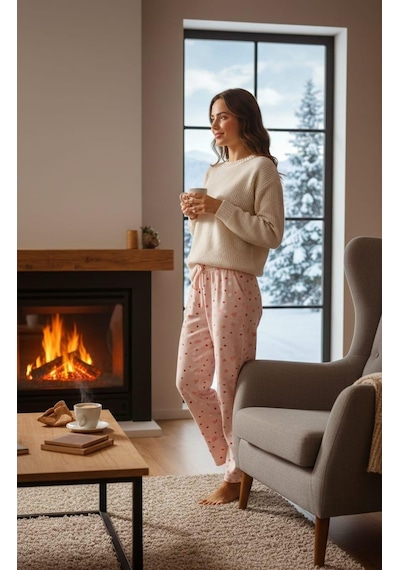 Sude Kadın Pijama Altı Açık Pembe