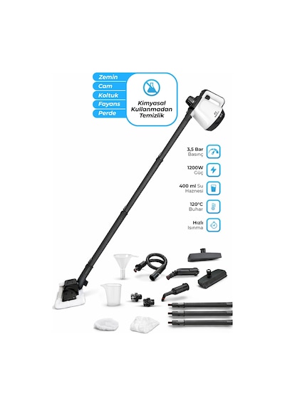 Pirantech CB- 02A 1200 W Buharlı Temizlik Makinası