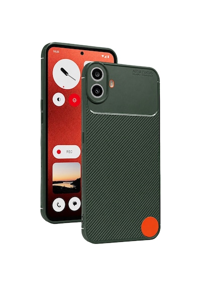 Uryport Nothing Phone Nothing Cmf Phone 1 Auto Focus Karbon Kapak - Yeşil