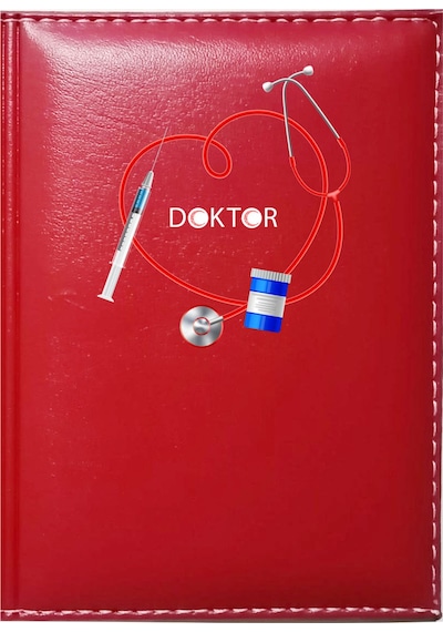 Promosyon Denizi Doktor 6 Görselli Kırmızı Ruhsat Kabı