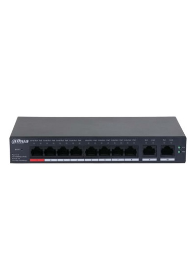 Dahua Cs4010-8gt-110, 8 Port, Gigabit, Poe 110w, 2 Port Uplink, Cloud Yönetilebilir, Switch