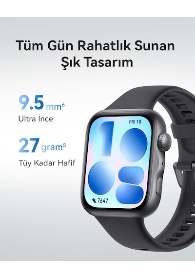 Watch Fıt 5 Akıllı Saat, 1.82 Ekran, Mor Yok