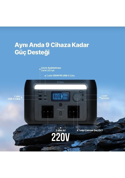 Ttec Powermax Pro Taşınabilir Güç Kaynağı 600w