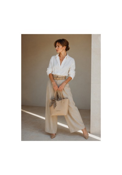 Just Polo Bej Kadin Omuz Cantasi 3'lu Set Gunluk Shopper Canta Krem