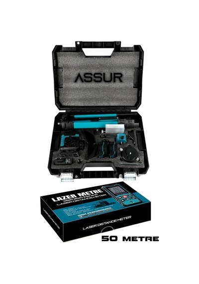 Lazer Metre + 360 16 Köşe Otomatik Hizalama Tripod'lu Lazer Metre Hizalama-3181