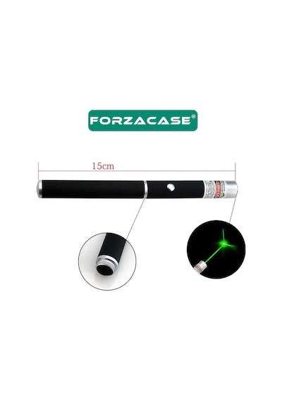 Pilli Yeşil Lazer Pointer Sunum Ve Evcil Hayvan Lazeri - Fc552