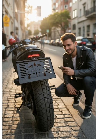 Motorsiklet Plakalık 1 Adet Motor Plakası
