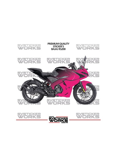 Bajaj Rs200 Kaplama Sticker Çift Renk Motor Kaplama Modeli Hazır Kit Yüksek Kalite 87909668