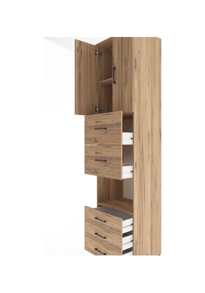 Hyperion Dolap 3 Raflı 5 Çekmeceli 2 Kapaklı 60x44x243 Çam-çam Atlas Çam Hyperion Dolap 3 Raflı 5 Çekmeceli 2 Kapaklı 60x44x243 Çam-çam Atlas Çam