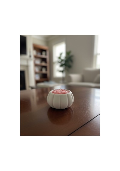 Tealight Bal Kabağı Söz, Nişan, Kına Hediyelik Mumluk Beyaz