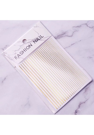 Gold Şerit Tırnak Sticker Şerit Tırnak Etiketi Nail Art