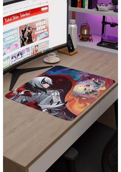Arlecchino Genshin Impact Anime Gacha V3 - 48x40 Xl Gaming Mouse Pad Fare Altlığı