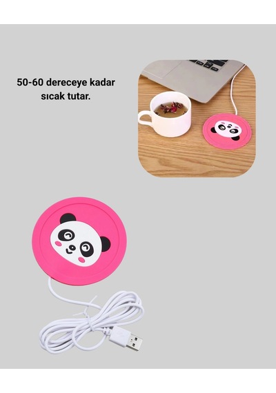 Usb Isıtıcı Bardak Altlığı Sevimli Figürlü 50 60 Anında Isıtma Teknolojili