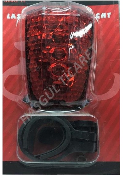 Hsgl Bisiklet Laser Arka Stop 2L Mavi - Beyaz