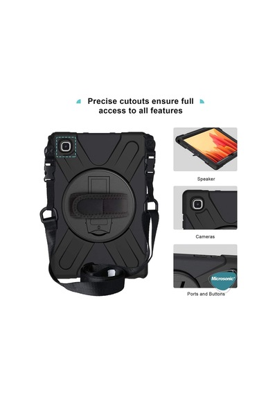 Apple İpad Pro 11 2024 Kılıf A2836-a2837 Heavy Defender Siyah İpad Pro 11 2024 İle Uyumlu Kılıf - Siyah