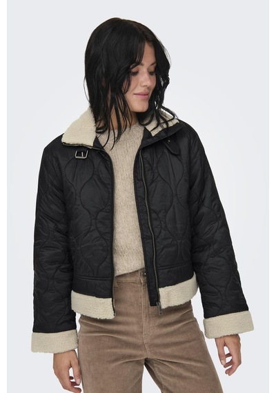 Only Onlvanıa Quılted Avıator Jacket Otw Siyah 15325969 Siyah