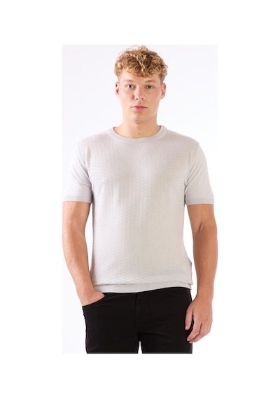 Dufy O Yaka Triko Tshirt A. Gri