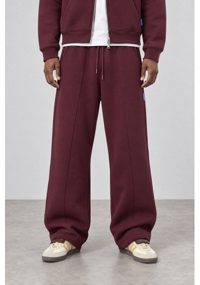 Respire Erkek Basic Panda Baggy Eşofman Altı Bordo