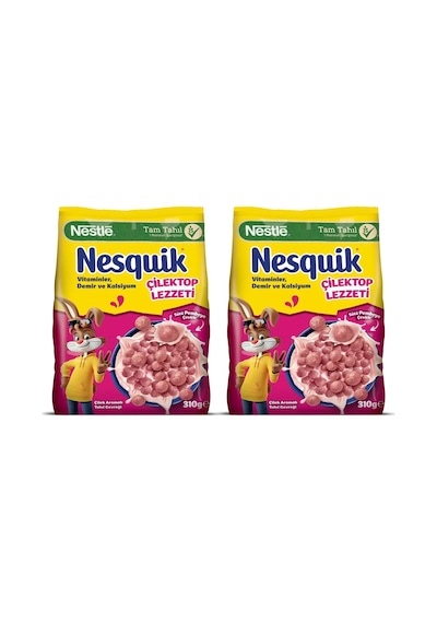 Nesquik Çilektop Lezzeti 310 Gr Mısır Gevreği X 2 Adet
