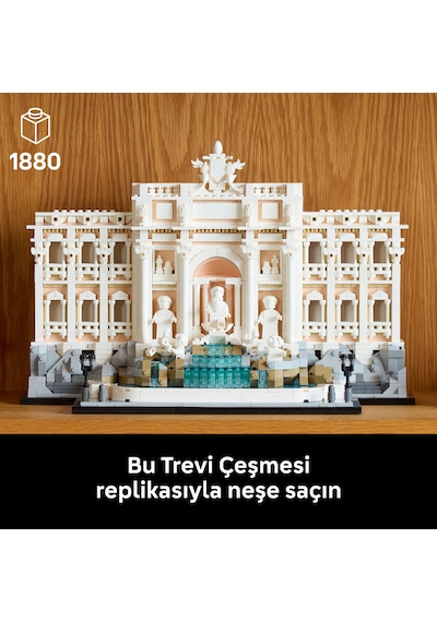 LEGO® Architecture Trevi Çeşmesi 21062 - Yetişkinler için Koleksiyonluk Seyahat Hatırası Yapım Seti (1880 Parça)