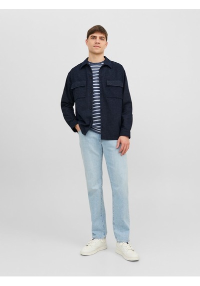 Jack & Jones Jack&jones Regular Fit Uzun Kollu Lacivert Erkek Gömlek 12239329 001