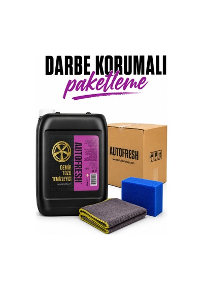 5 Litre Demir Tozu Temizleyici + Sünger Ve Mikrofiber Bez