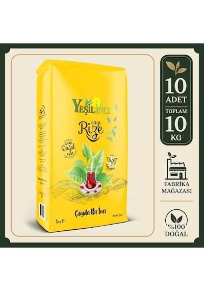 Yeşil İnci Rize Çay 10 x 1 KG