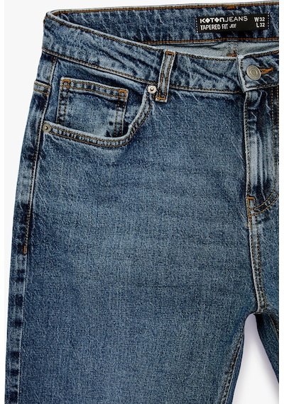 Koton Pamuklu Regular Fit Normal Bel Tapered Jean Pantolon - Joe Jean Koyu İndigo 6sam40162nd