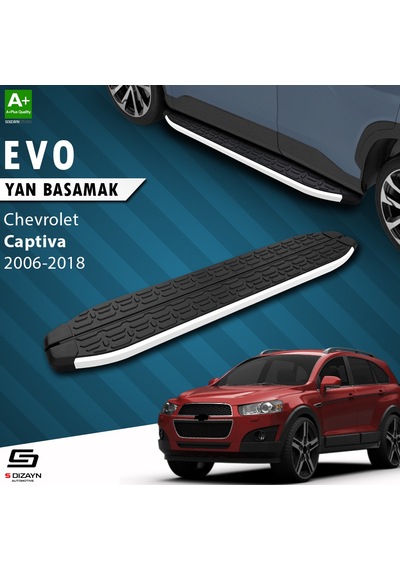 S-dizayn Chevrolet Captiva Evo Aluminyum Yan Basamak 183 Cm 2006-2018