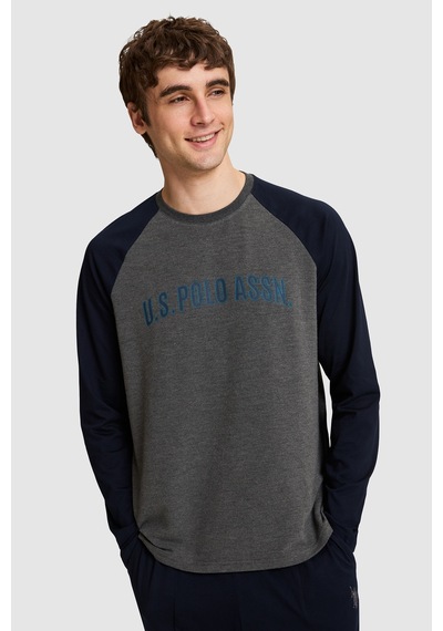 U.S. Polo Assn. Erkek Lacivert Pijama Takımı 50333259-vr033