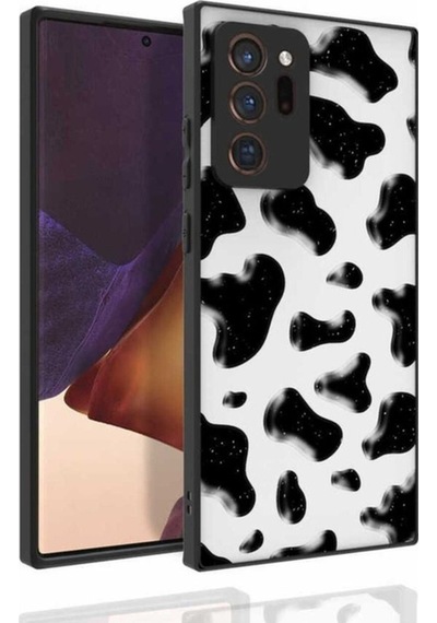 Galaxy Note 20 Ultra Kılıf Desenli Kamera Korumalı Parlak Zore Nora Kapak NO2
