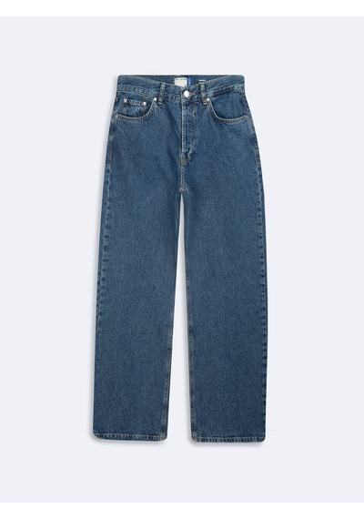 LTB Vanetta Düz Paça Yüksek Bel Mid Indigo Jean Pantolon