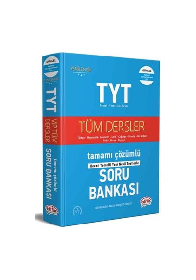 Erconcept-Editör Yayınevi Tyt Tüm Dersler Tamamı Çözümlü Soru Bankası