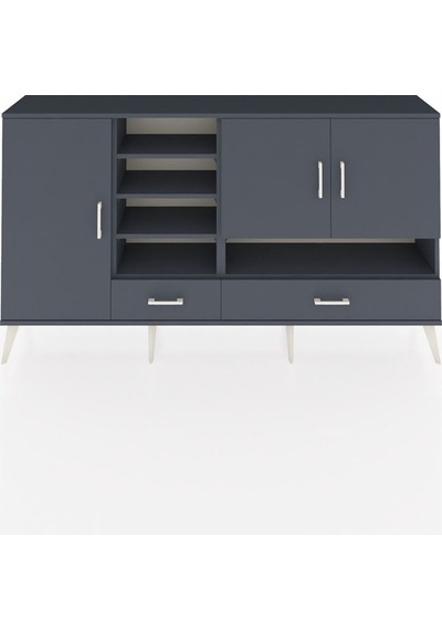 Arges Konsol 8 Raflı 2 Çekmeceli 3 Kapaklı 176x30x99 Antrasit-antrasit Antrasit - Antrasit Arges Konsol 8 Raflı 2 Çekmeceli 3 Kapaklı 176x30x99 Antrasit-antrasit Antrasit - Antrasit