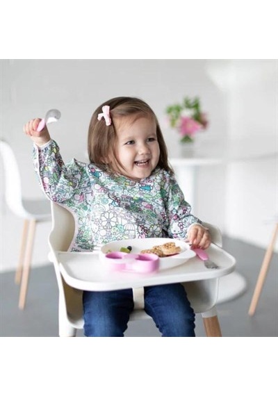 Bumkins Uzun Kollu Önlük (6-24 ay) - Sanrio Hello Kitty Çok Renkli