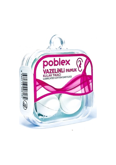 Poblex Vazelinli Pamuk Kulak Tıkacı 2li